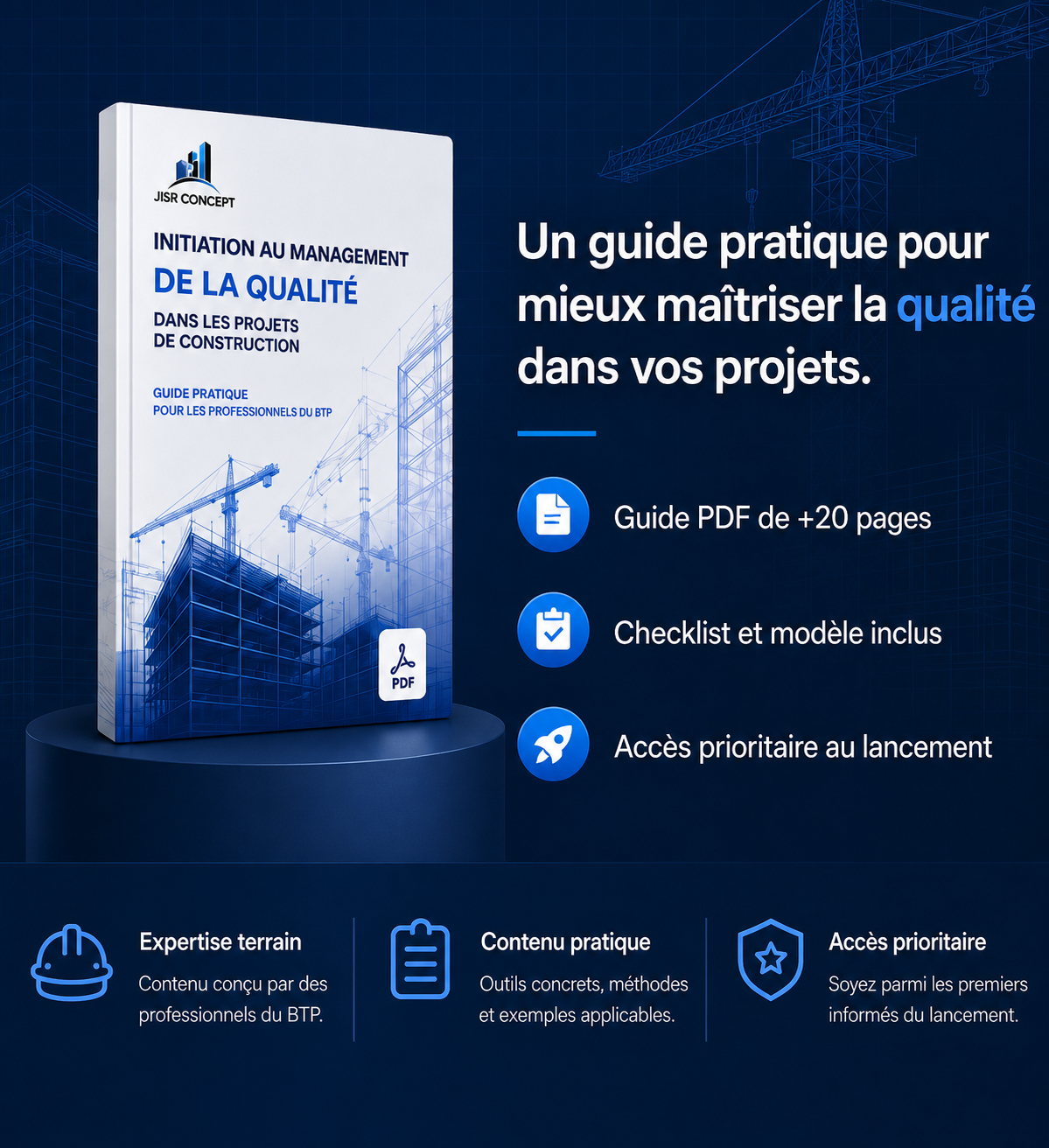 Guide pratique Jisr Concept sur le management de la qualité dans les projets de construction
